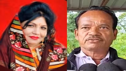 Former Madhya Pradesh BJP MLA Sona Bai Ahirwal and her husband Sevak Ram