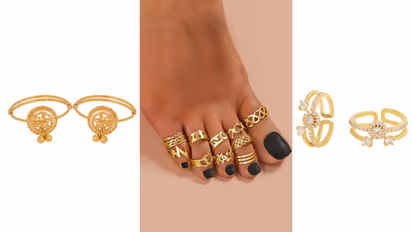 Adjustable Golden Toe Ring Designs for Regular Wear under 300