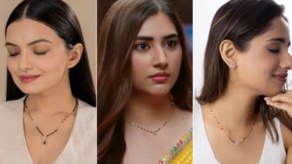 Single Layer Mangalsutra Gold Modern Designs