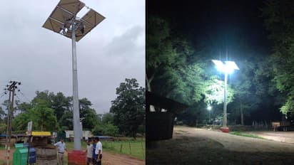 Bastar best tourism village Dhudmaras lit up with solar energy