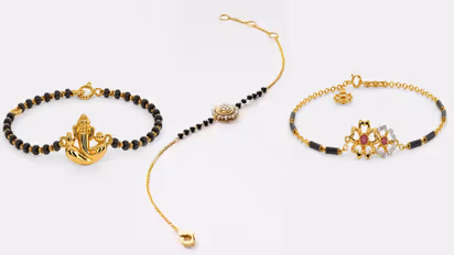 Black Beads Bracelet Gold Design ideas for ladies