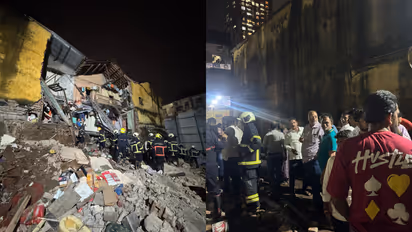 Mumbai Chira Bazaar Staircase Collapse, Fire Brigade Rescue