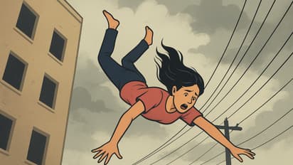 Girl jumps from third floor Indore