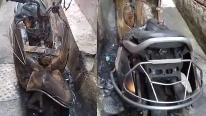 Angry Son-in-law Sets Scooter on Fire