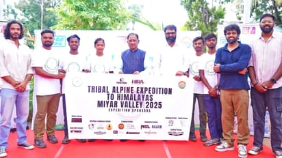 CM Vishnu Deo Sai meet Jashpur tribal alpine expedition himalaya 2025 mountaineer