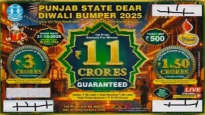Punjab State Dear Diwali Bumper Lottery 2025 Result