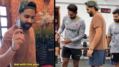 Rohit Sharma Shock Pen Prank