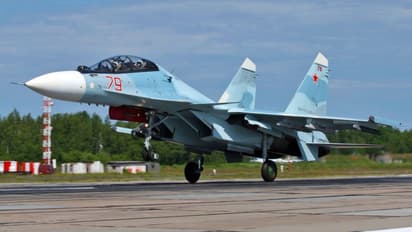 Russian su30 fighter jet crash