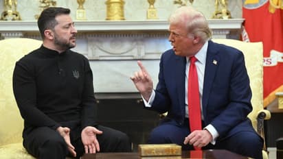 US President Donald Trump And Ukrainian Counterpart Volodymyr Zelenskyy