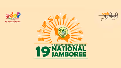 19th national jamboree lucknow Bharat Scouts and Guides Anandiben Patel