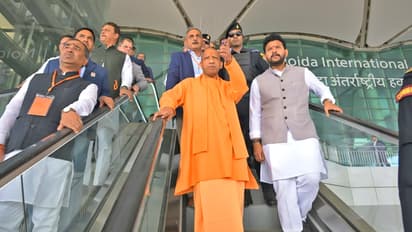 CM Yogi Adityanath noida international jewar airport inspection