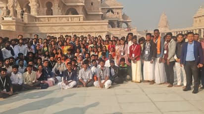 Kashi Tamil Sangamam ayodhya guests visit Ram Mandir