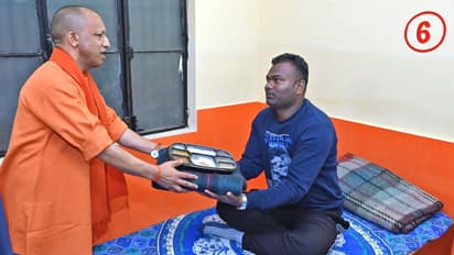 CM Yogi Adityanath gorakhpur rain basera inspection UP cold wave