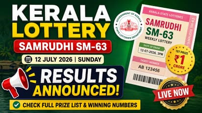 Kerala Samrudhi SM-63 Lottery Result