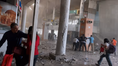 Airport Turns Into Chaos As Ceiling Pieces Crash Down, Passengers Run For Their Lives In Colombia