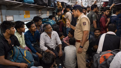 Cop urges train passengers to share space, show respect