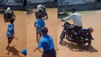 Students chased the teacher with shoes  the video went viral on social media bsm