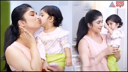 Aditi Prabhudeva with daughter