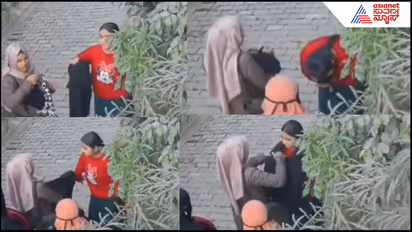 Girls putting a Burqa