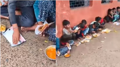 children served mid day meals in old newspaper