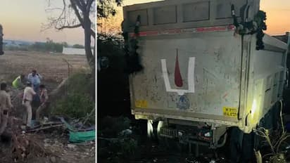 Dumper hits auto Dewas