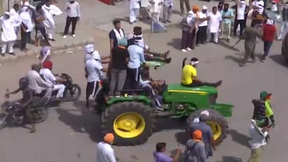 Kurukshetra news farmers blocked delhi chandigarh highway service lanes and bridges closed