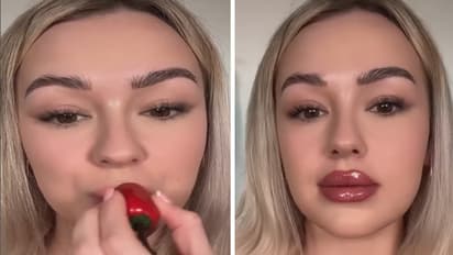 women-using-red-chilli-to-get-red-lips