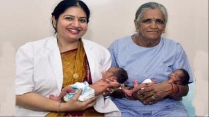 58 years woman become mother