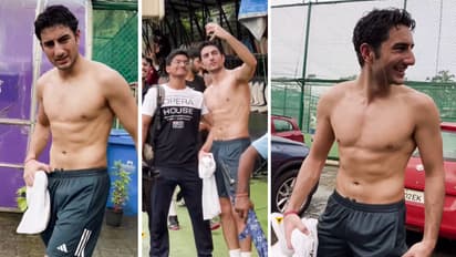Ibrahim Ali Khan Shirtless Flaunts Six Pack Abs