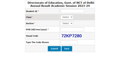 Delhi School Result 2024 Direct link to check