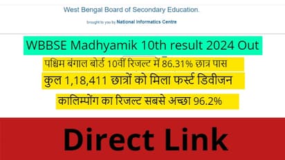 wbbse madhyamik 10th result 2024
