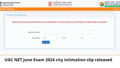UGC NET June Exam 2024 city intimation slip released