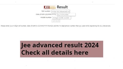 jee advanced result 2024