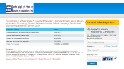 SEBI Assistant Manager Recruitment 2024 Direct link