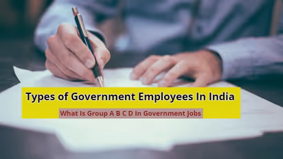 Types of Government Employees In India