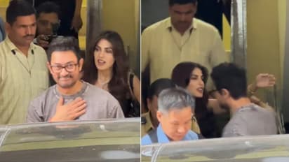 Aamir Khan With Rhea Chakraborty