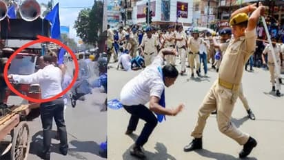 bihar constable lathi charge on patna SDM