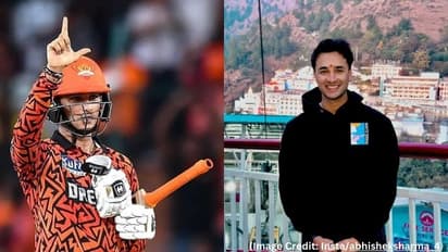 srh batsman abhishek sharma visited maa vaishno devi temple with sister post in instagram account