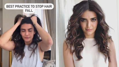 Karishma-Tanna-5-minute-practice-to-stop-hair-fall