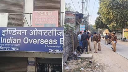 up lucknow chinhat bank robbery 30 lockers cut alarms failure police investigation