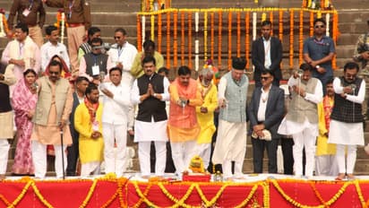 cm-mohan-yadav-narmada-ahilya-ghat-pujan-maheshwar-cabinet-meeting-empowerment-alcohol-ban