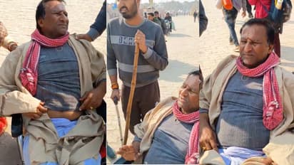 gori shankar jha polio patient first time ganga snana kumbh mela