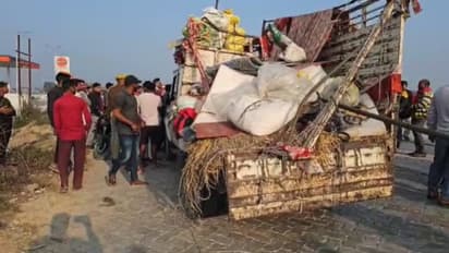 ghazipur road accident nine deaths bodies packed in bundles ambulance journey gorakhpur