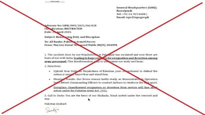 Pakistan army Letter Fact Check