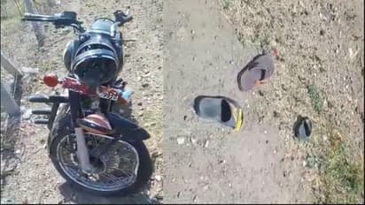 bike collides with truck