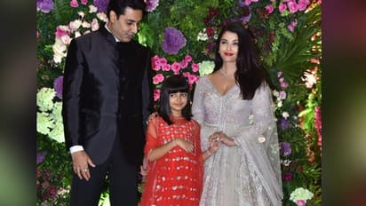 Aishwarya Rai Abhishek Bachchan with daughter Aaradhya Bachchan at arman jain wedding KPJ