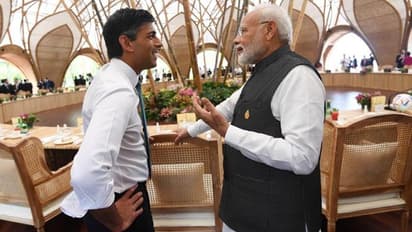 PM modi interacted with British PM Rishi Sunak at G20 Bali summit