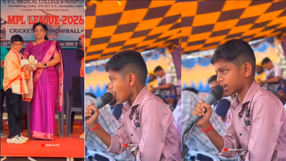 little boy amazing cricket commentary