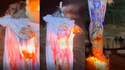 Effigy of Lord Rama Set Ablaze