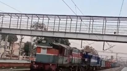 Watch Viral Video  Goods train runs at 100 km speed without driver  bsm